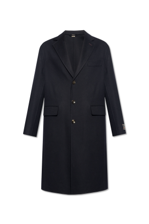 Navy blue Wool coat Moschino - Vitkac Canada
